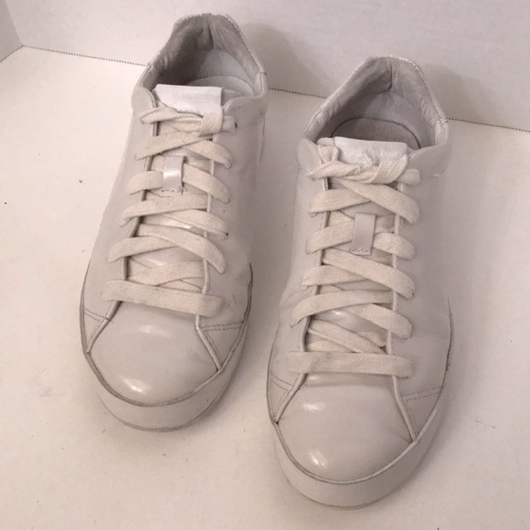 rag and bone white leather sneakers